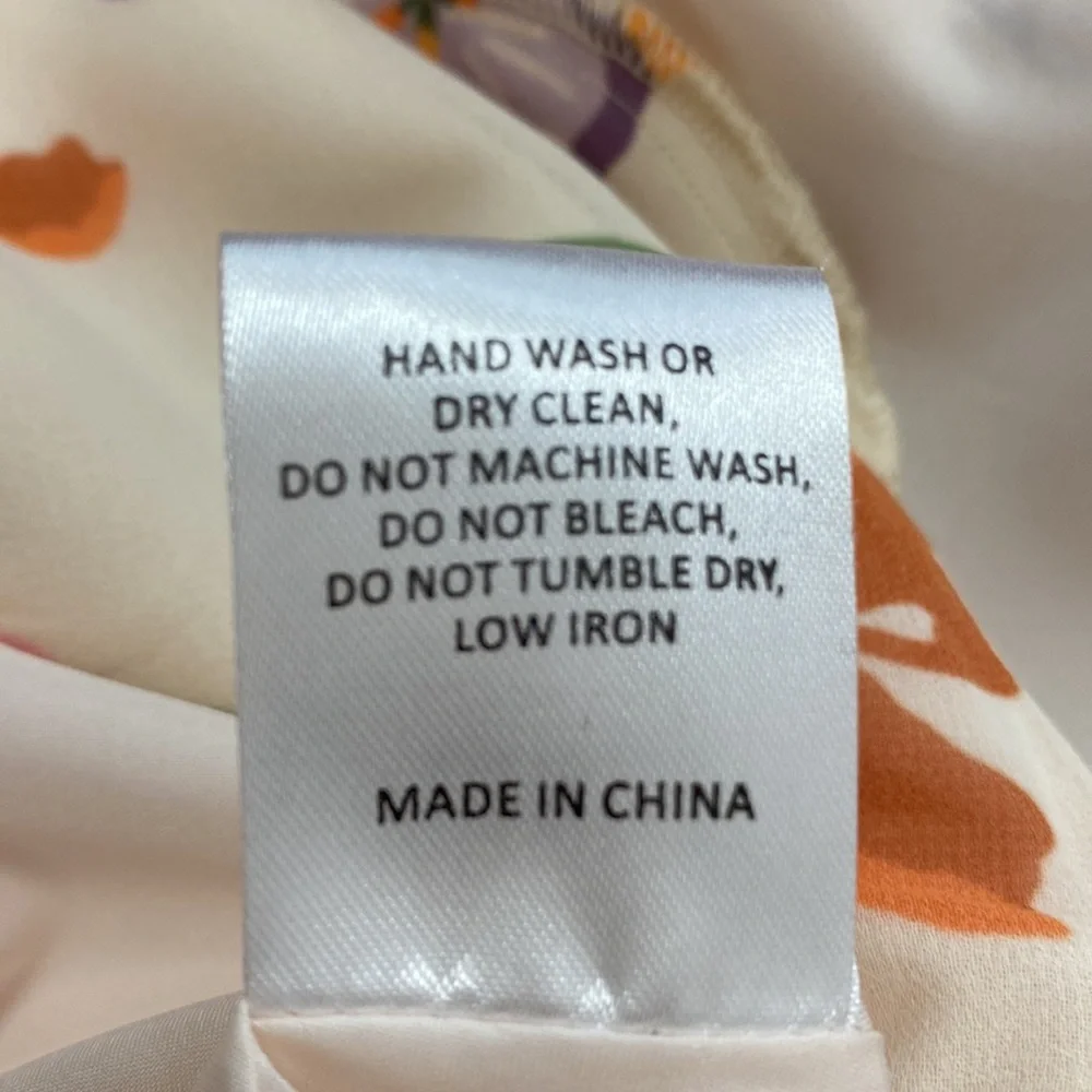 Fairy Core Colorful Blooms Floral Chiffon Skirt Mini Dress Size Small - Picture 12 of 12